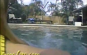 Teen sammy gets groped by uncle in the pool