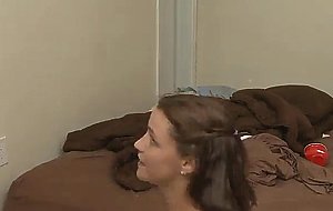 College beauty titty fucked and taking facial cumshot