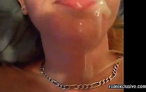 Gorgeous cum face of my wife june