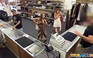 Super honey college girl fucked in pawn shop