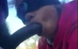 Young ghetto latina whore from maryland getting her esophagus rearranged!