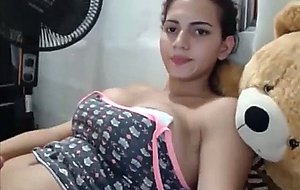 Very gorgeous tranny jerking her fat cock on cam