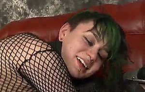 Rough fucking green haired emo whore