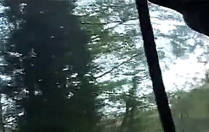 Black tranny eats two dicks