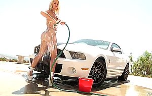 Anikka albrite gives this mustang a sweet wash