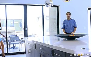 Sarah jessie sucks real estate agent's cock while her husband is on his phone