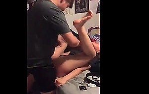 Cuck records his asian gf getting fucked
