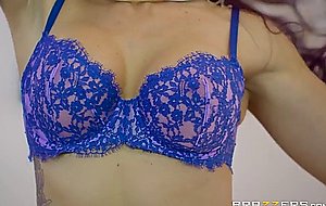 Monique alexander starts undressing in the office