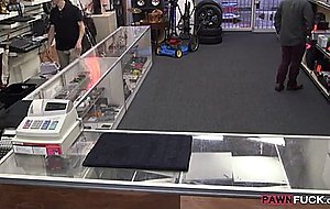 Married hot fucked by the pawn owner