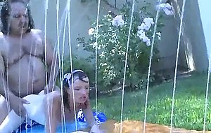 Teen girl sucking and riding ron...
