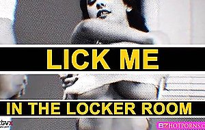 Keisha gets licked in the locker room