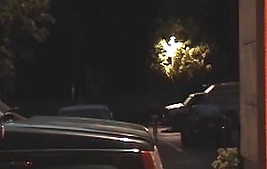 Crossdresser by the car