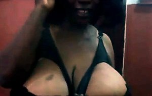 Big,bouncy,black tits