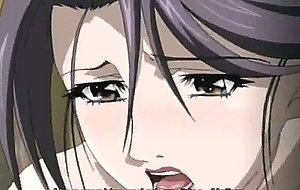 Horny anime milf takes teen cock