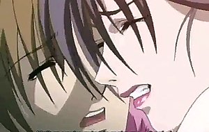 Horny anime milf takes teen cock