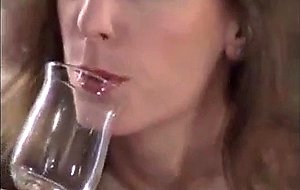 Glass full of cum down the hatch