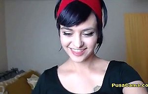 HOT Cam Girl Deepthroating WHOLE 11 Inch Dildo