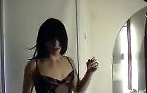 Doggy fuck for slender shemale