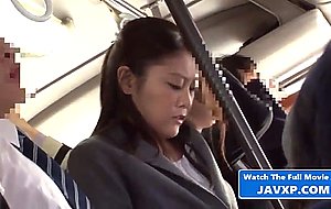 Asian woman fucked on the bus