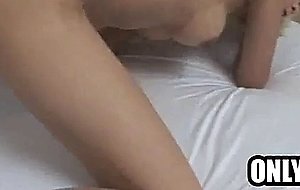 Busty blonde shemale gisele lemos tugging on her cock