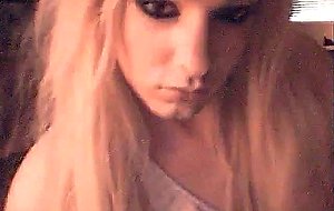 Webcam solo from a blonde ts