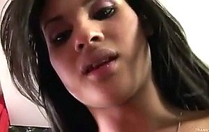 Sexy teen brunette tgirl the chicken for joy