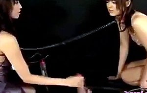 Slave Girl Getting Her Tits Rubbed Pussy Fingered By Mistress On The Couch