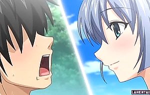Hentai schoolgirl gives tittyfucks