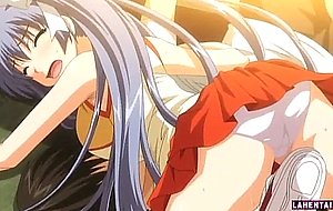 Hentai schoolgirl gives tittyfucks