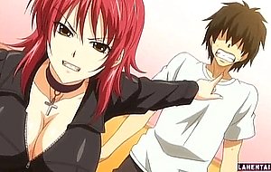 Hentai schoolgirl gives tittyfucks