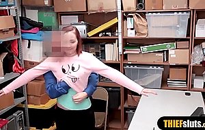 Chubby redhead with small tits fucked 