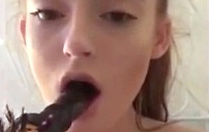 Red haired teen loves masturbating 
