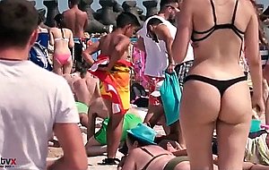 Cute girl with bikini and round ass  