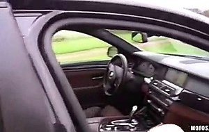 Rough anal and throatfuck in car  