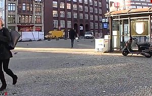 Mom and anal plug in public 