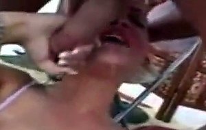 Puke whore skull fucked and face fucked brutally and viciously