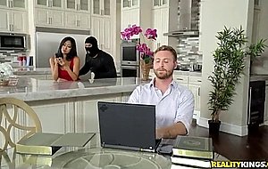Hot asian slut lets the burglar fuck her behind her husbands back – nude girls