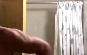 Girl shows her body in the shower 
