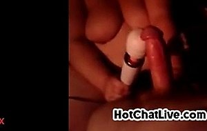 Wife plays wit wand at hotchatlive