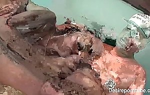 Sexy milf loves three cock at a time 