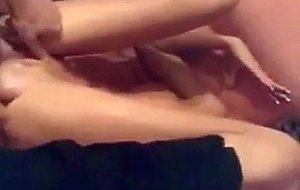 Homemade anal threesome with the wife