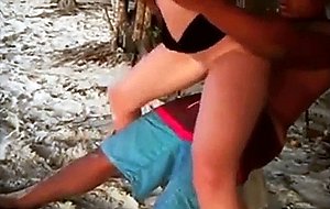 Cutie fucking a stranger at the beach during holidays