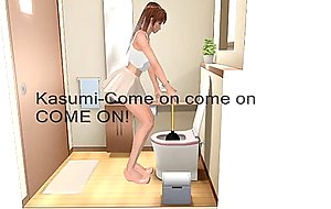 Kasumi's biggest diarrhea dump ever toilet  