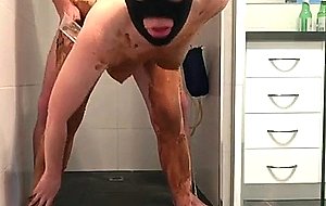 Scat fucking in shower  
