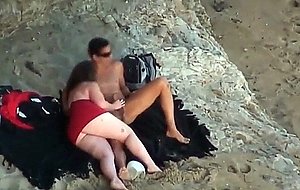 Big fat ass beach action
