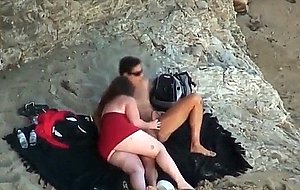 Big fat ass beach action