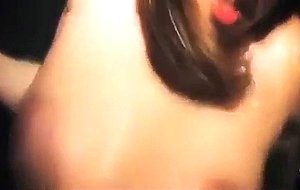 Hubby films wife in the backseat in the club parking lot