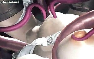 Animated babe fucked by tentacles