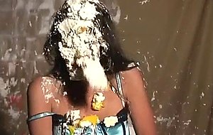 Horny milf messy masturbates 