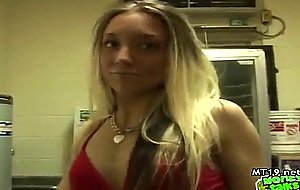 Tight teen fucks a man in front...